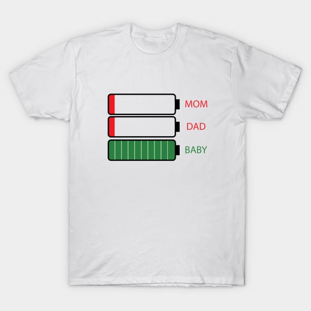 Mam, Dad, Baby . T-Shirt by aimadkhouya